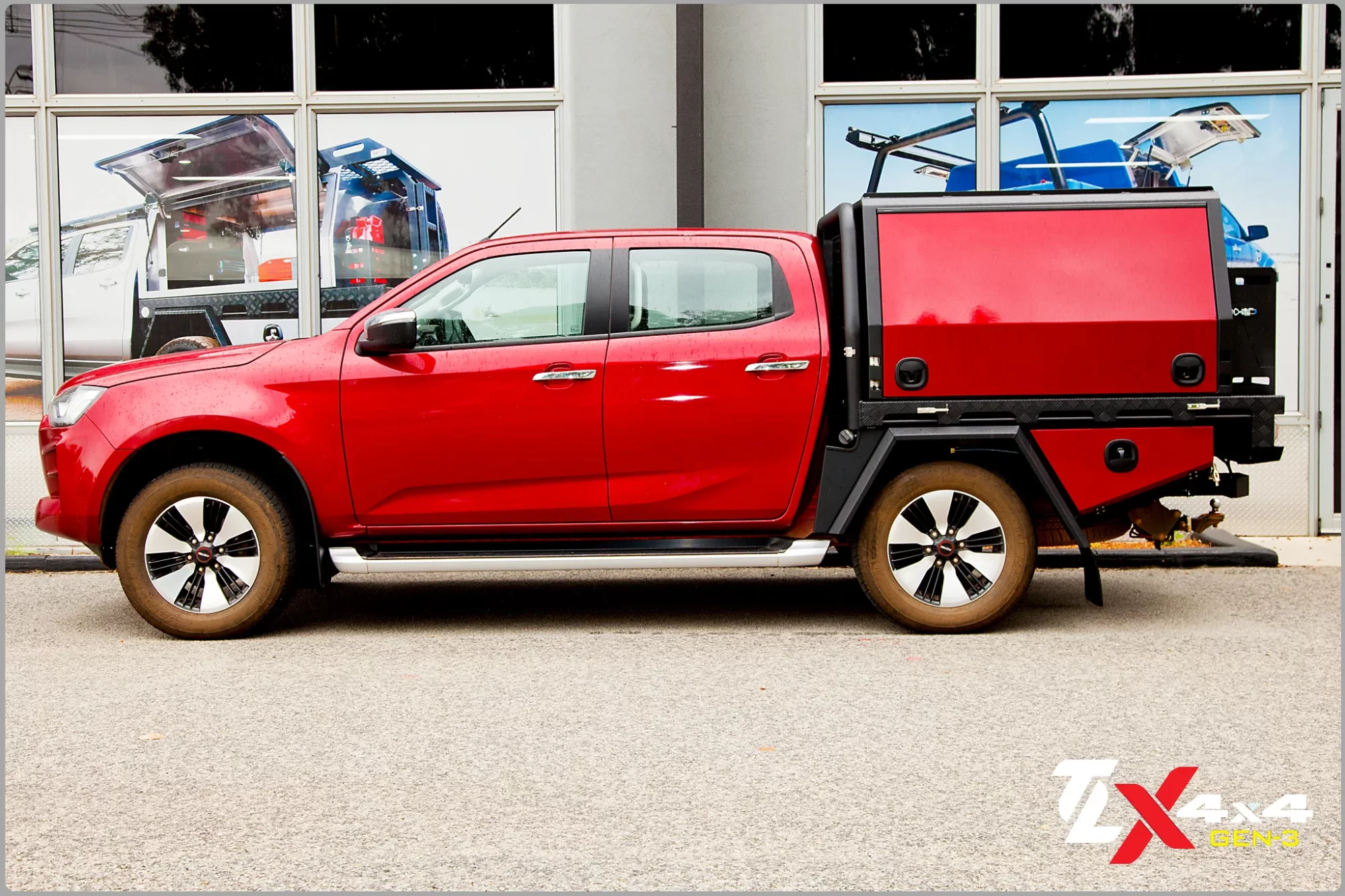 Red Utes Heavy Duty Alloy Liff-off Canopies