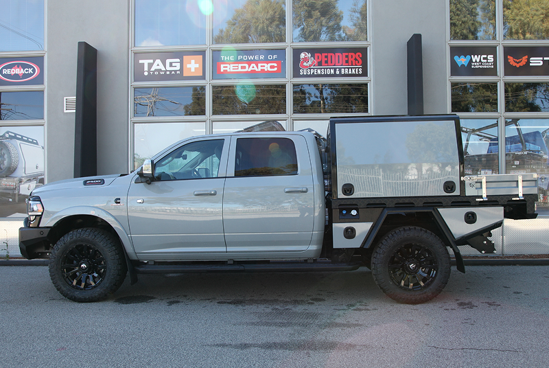 grey ute outside tlx