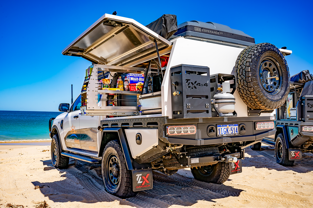 pull out pantry ute on beach 1