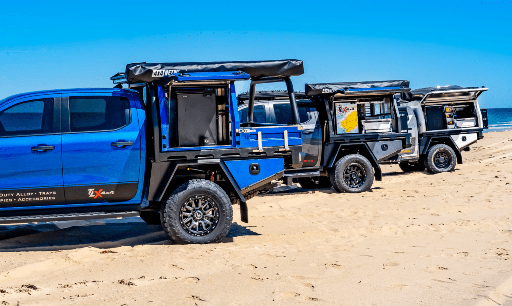 tlx utes on beach