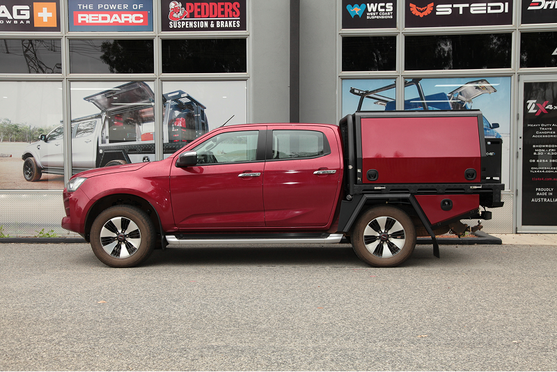 red lift off canopy ute tlx