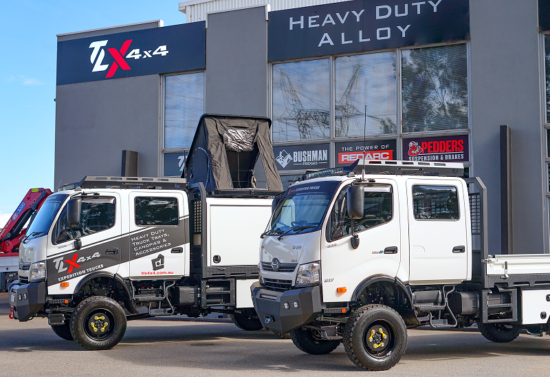 expedition trucks at tlx4x4 office